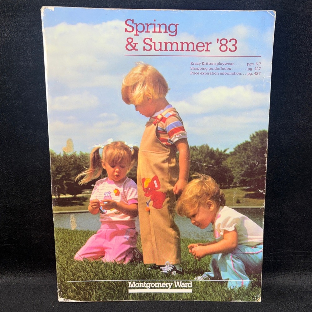 Vtg Montgomery Ward Catalog Spring Summer 1983 Fashion Home Auto Office Sports‎
